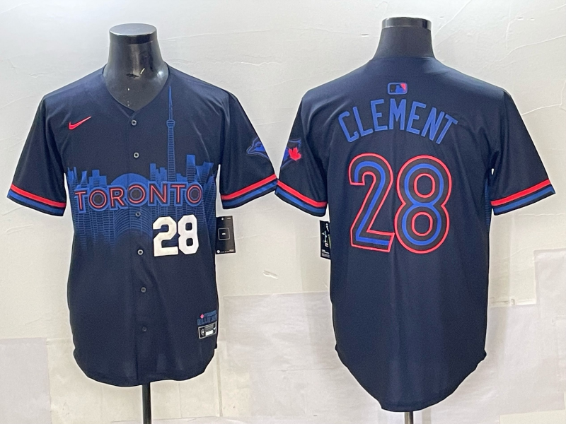 Men 2025 Toronto Blue Jays #28 Clement Blue Nike MLB Jersey 006->toronto blue jays->MLB Jersey